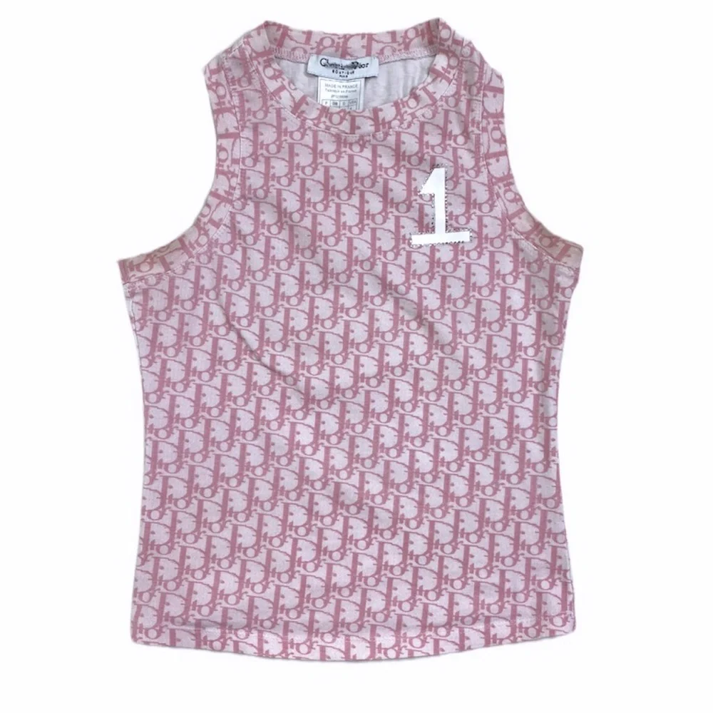 Dior | Tops | Christian Dior Trotter Logo Pink Monogram Vintage